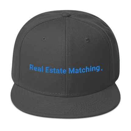 Belgium Snapback Hat Real Estate Matching with 3 Logos