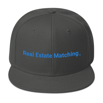 Malta Snapback Hat Real Estate Matching with 3 Logos