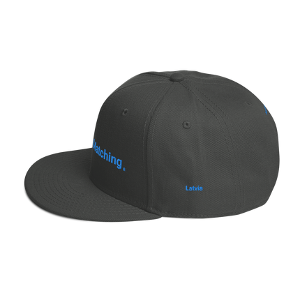 Latvia Snapback Hat Real Estate Matching with 3 Logos