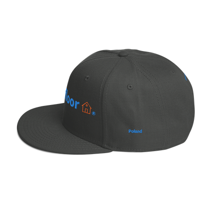 Poland Snapback Hat Groundfloor with 3 Logos.