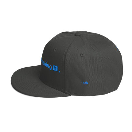 Italy Snapback Hat Real Estate Matching with 3 Logos.