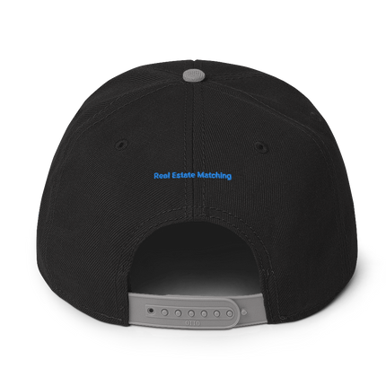Luxembourg Snapback Hat Real Estate Matching with 3 Logos