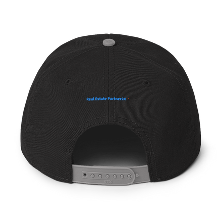 Luxembourg Snapback Hat Real Estate Partner24 with 3 Logos.