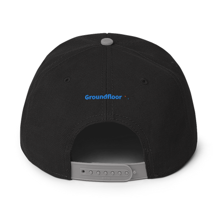 Albania Snapback Hat Groundfloor with 3 Logos.