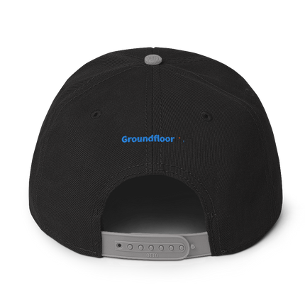 Belgium Snapback Hat Groundfloor with 3 Logos.