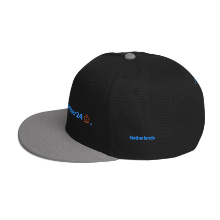 Netherlands Snapback Hat Real Estate Partner24 with 3 Logos.