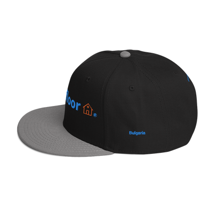 Bulgaria Snapback Hat Groundfloor with 3 Logos.