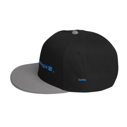 Serbia Snapback Hat Real Estate Matching24 with 3 Logos.
