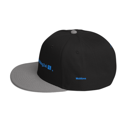 Moldova Snapback Hat Real Estate Matching24 with 3 Logos.