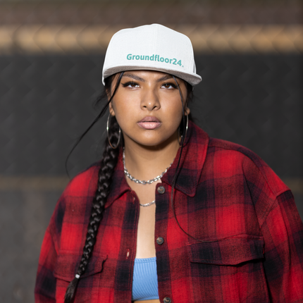 Albania Snapback Hat Groundfloor24 with 3 Logos.