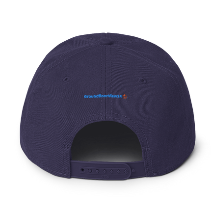 Germany Snapback Hat GroundfloorView24 with 3 Logos.