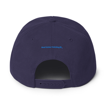 Belgium Snapback Hat Real Estate Matching with 3 Logos.
