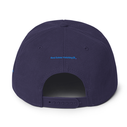 North Macedonia Snapback Hat Real Estate Matching with 3 Logos.