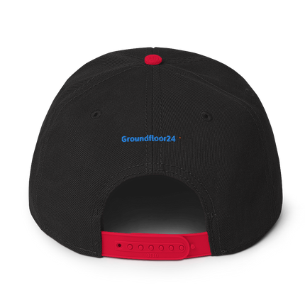 Portugal Snapback Hat Groundfloor24 with 3 Logos.