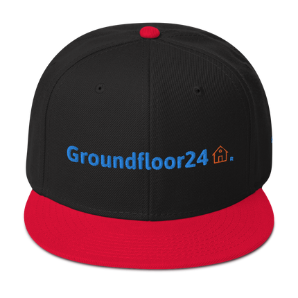 Slovakia Snapback Hat Groundfloor24 with 3 Logos.
