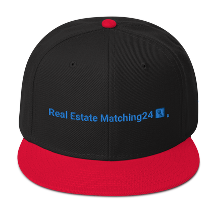 Latvia Snapback Hat Real Estate Matching24 with 3 Logos.