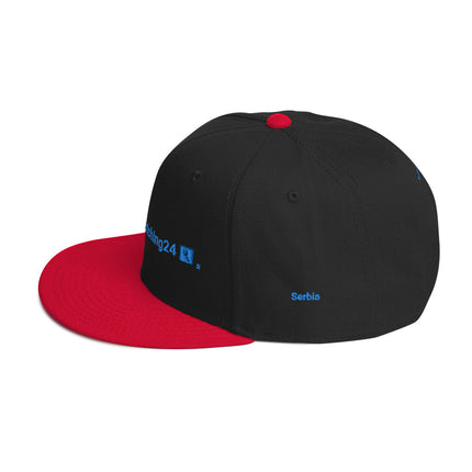 Serbia Snapback Hat Real Estate Matching24 with 3 Logos.