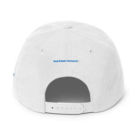 North Macedonia Snapback Hat Real Estate Partner24 with 3 Logos.
