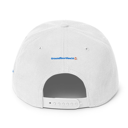 Czech Republic Snapback Hat GroundfloorView24 with 3 Logos.