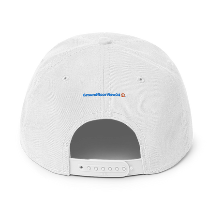 France Snapback Hat GroundfloorView24 with 3 Logos.