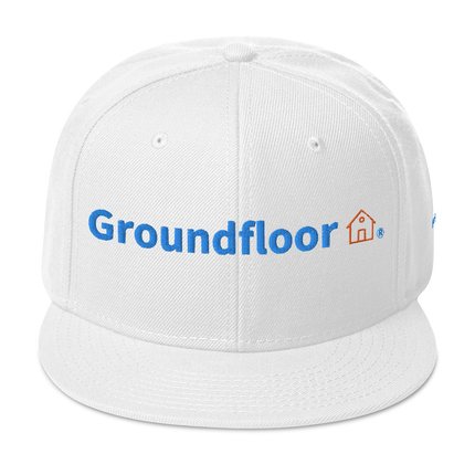 Belgium Snapback Hat Groundfloor with 3 Logos.