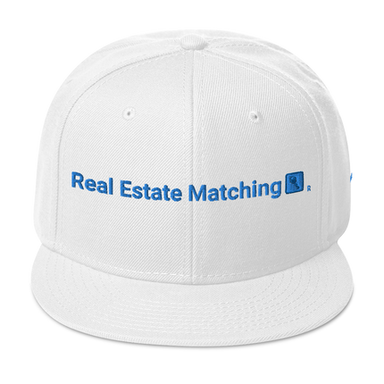 Malta Snapback Hat Real Estate Matching with 3 Logos.