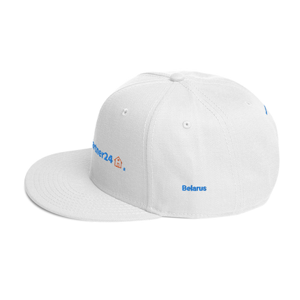 Albania Snapback Hat Real Estate Partner24 with 3 Logos.