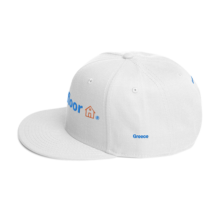 Greece Snapback Hat Groundfloor with 3 Logos.