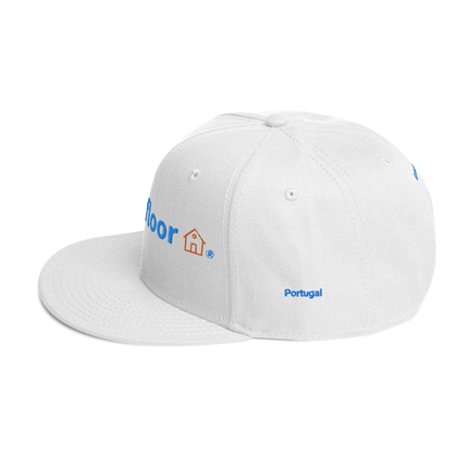 Portugal Snapback Hat Groundfloor with 3 Logos.