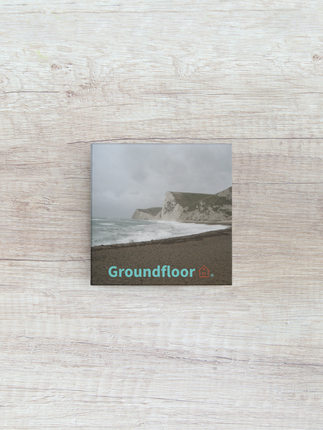 Waves and Sand Poster with hangers with Groundfloor with House Logo