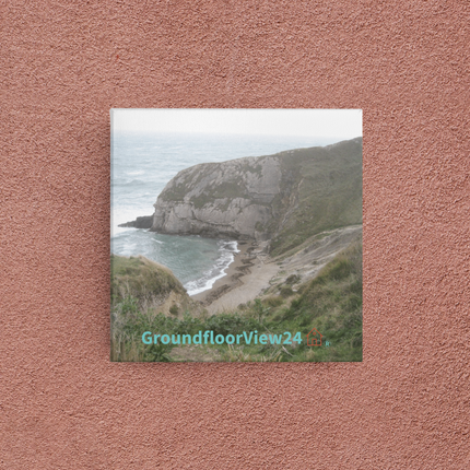 Sea & Hills Photo paper poster with groundfloorview24 with House Logo