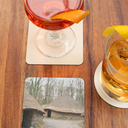 Village Charm Cork-back coaster with Groundfloor24 without House Logo