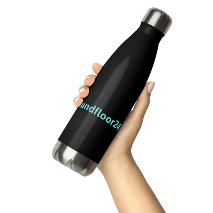 Stainless Steel Water Bottle with Groundfloor24 Logo