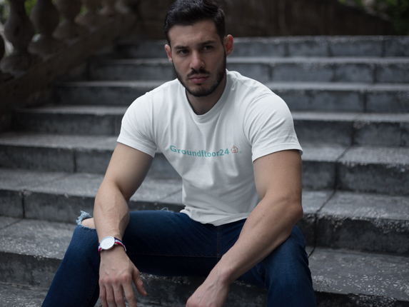 Men's classic tee with Groundfloor24 Logo