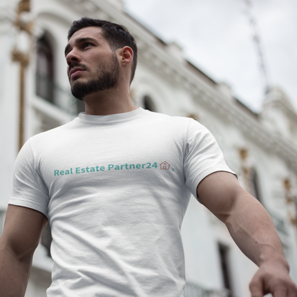 Men's classic tee with Real Estate Partner24 Logo