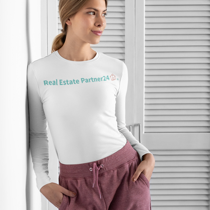 Women's Rash Guard with Real Estate Partner24 Logo