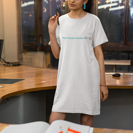 T-shirt dress with Real Estate Partner24 Logo