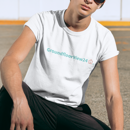 All-Over Print Men's Athletic T-shirt Groundfloorview24 with House