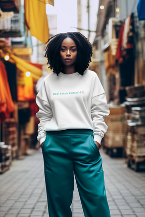 All-Over Print Crop Tee with Real Estate Partner24 Logo
