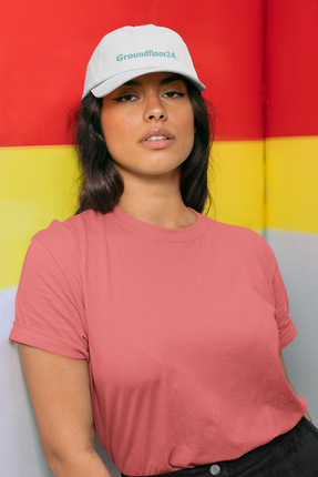 Austria Distressed Dad Hat Groundfloor24 with 3 Logos.