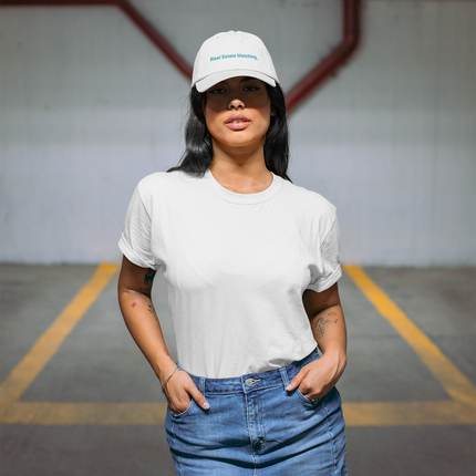 Austria Distressed Dad Hat Real Estate Matching with 3 Logos