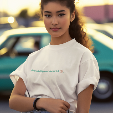 Youth crew neck t-shirt Groundfloorview24 with House