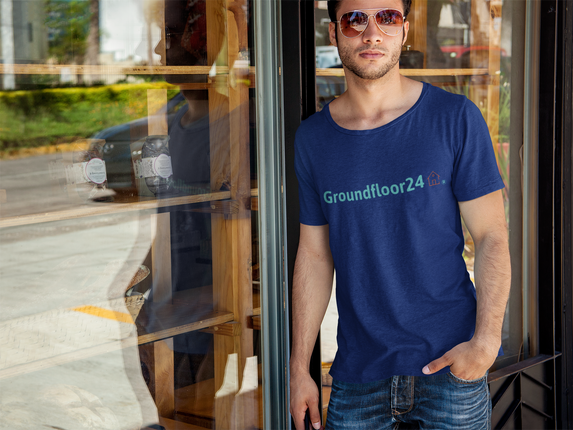 Unisex organic cotton t-shirt with Groundfloor24 Logo