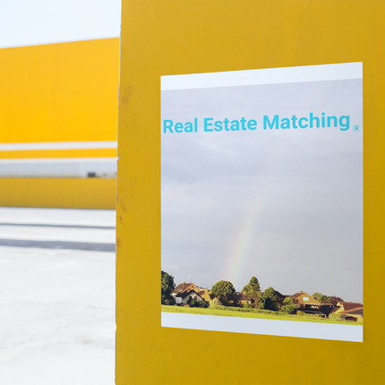 The Rainbow Sinari Poster with hangers with Real Estate Matching Logo