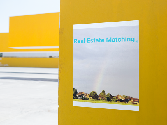 The Rainbow Sinari Poster with hangers with Real Estate Matching Logo