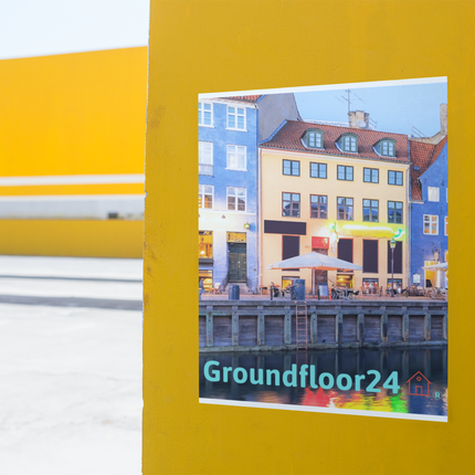 Nyhavn Poster with Groundfloor24 Logo
