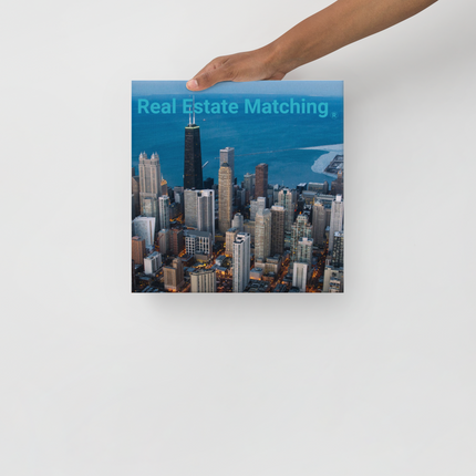 Beutiful Sinari Thin canvas with Real Estate Matching Logo