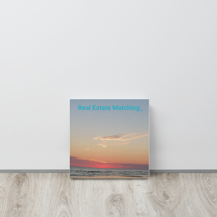 Sunset Sinari Thin canvas with Real Estate Matching Logo