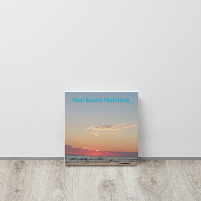Sunset Sinari Thin canvas with Real Estate Matching Logo