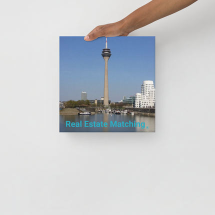 Lovely Sinari Thin canvas with Real Estate Matching Logo